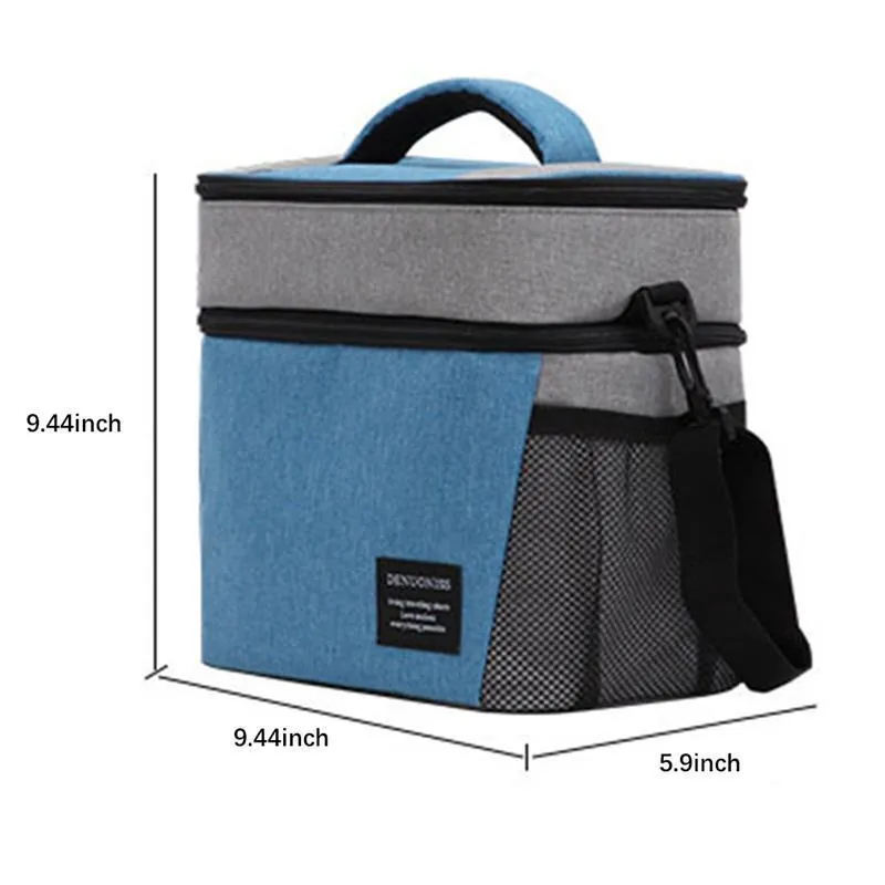 Lunch Bag Thermal Food Insulated Kid Men Casual Cooler Thermo Picnic Box Ox Handbag Y200429