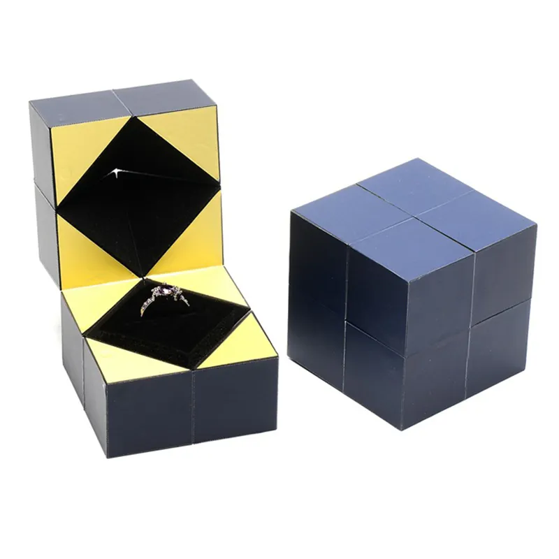 퍼즐 보석 상자 발렌타인 데이 제안 약혼 결혼식을위한 마법의 반지 상자 GHS99 210309