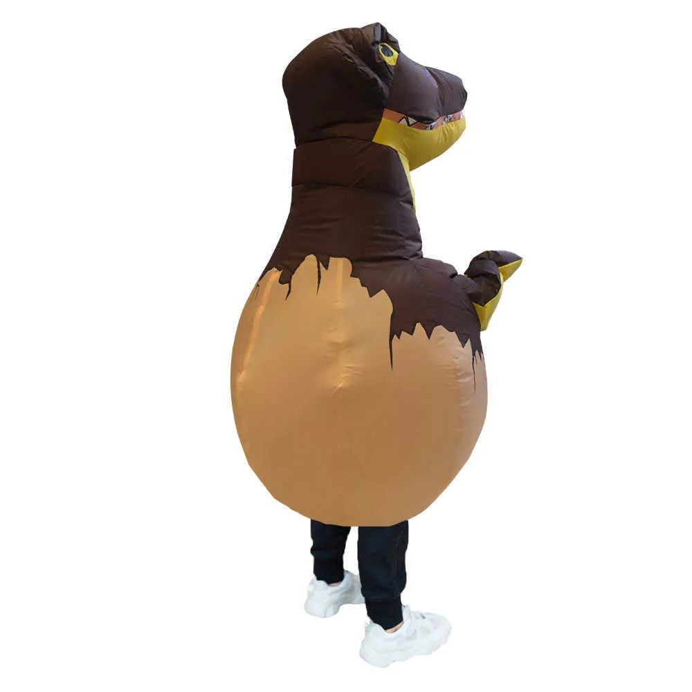 Costumes gonflables pour enfants T-REX Halloween Cosplay Costume Dinosaur Egg Blow Up Disfraz Party Cadeau d'anniversaire pour enfants unisexe Q0910