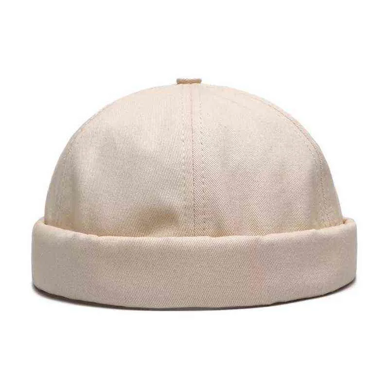 Unisex Docker Sailor Cap Men Regulble Casual Brimless Skull Loop Beanie Hat Solid Men Hat Hat Summer Gorro Women039s Hats Y6082134