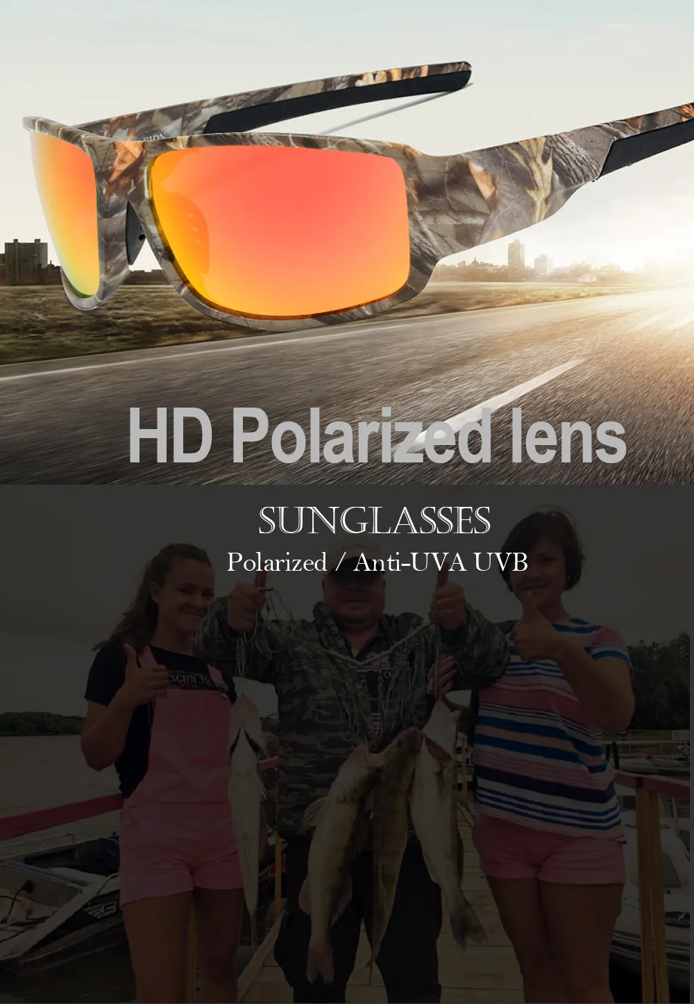 Lunettes de pêche lunettes Sport 2021 pêche UV400 hommes lunettes de soleil polarisées pêcheur randonnée Camping lunettes de Ski