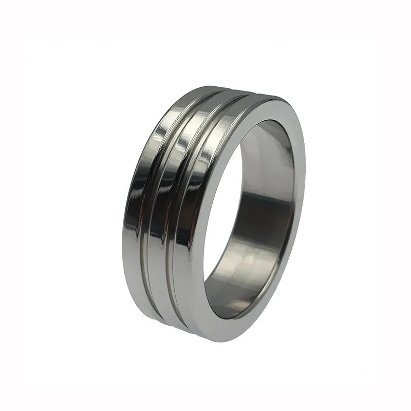 Pining en acier inoxydable Bague Bondage CBT Metal Cock Anneaux de bite Delay BDSM érotique pour hommes Dick Cockring Adults 2106182616280