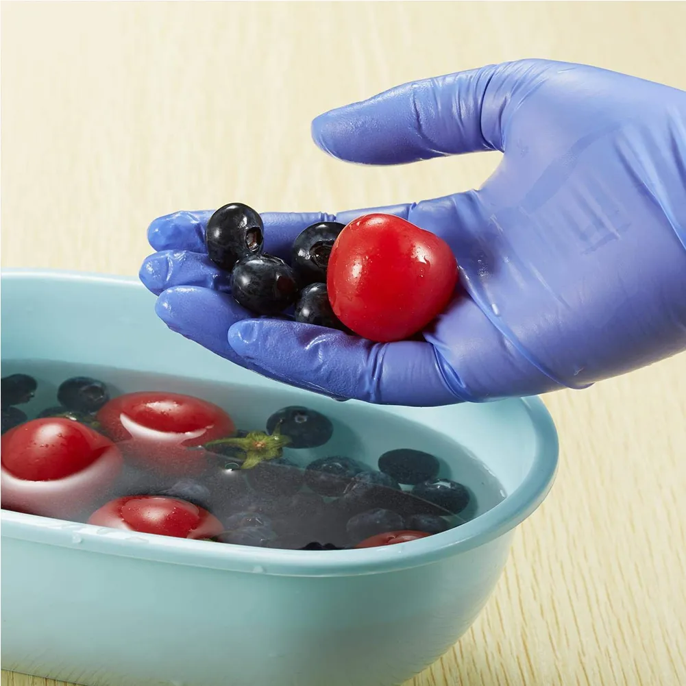 キッズ使い捨て手袋紫色のニトリル手袋-Latex -Powder Food Grade for Crafting Painting Cooking Clease Y200253i