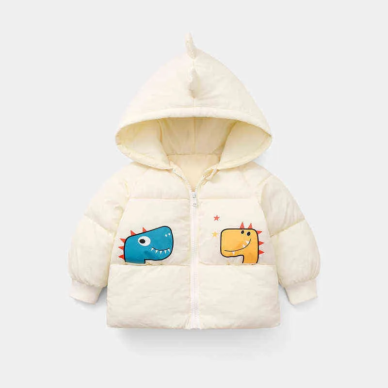 Winter Parkas Kids Bomull Jackor För Flickor Varm Tjocka Velvetrockar Barnens Down Coat Baby Cartoon Ytterkläder Pojkar Överrock 211027