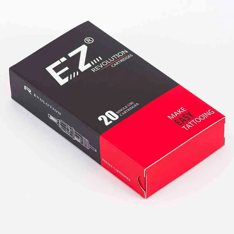EZ Revolution Tattoo-patron # 12 0,35 mm Curved Magnum RM Nål för roterande maskingrepp Suppies 20 st / låda 211229