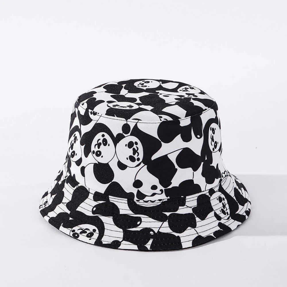 Zebra double sided fisherman039s panda cow printing basin hat men039s and women039s Bucket Hat7244009