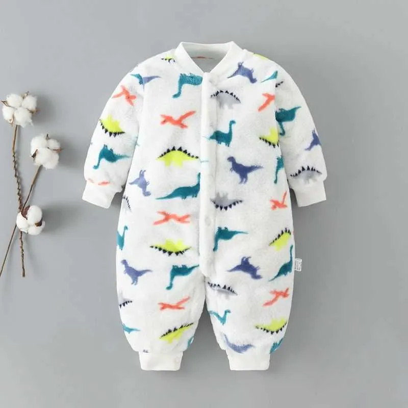 Baby Strampler Kleidung geborene Jungen Mädchen Baumwolle Junge Strampler Säuglingsoverall Cartoon Pyjamas 210816