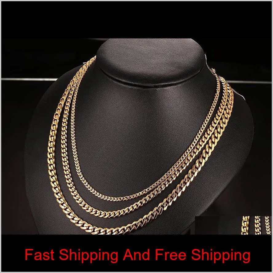 Fashion Jewel Stainless Steel Designer Necklace Men Necklaces Women Necklace 18K Gold Titanium Chains Necklace Man Luxury Chains269D