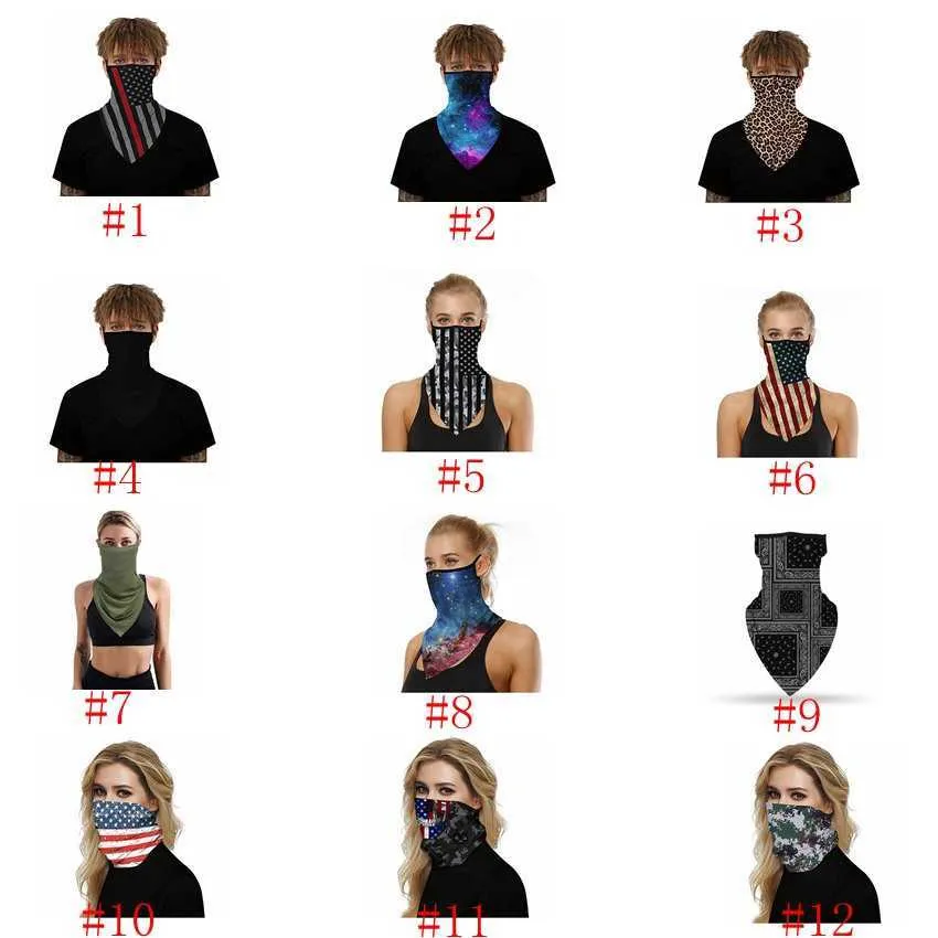 Moda Amerikan Bayrağı Maskesi Erkekler Ve Kadınlar Toz geçirmez Anti-sis Bisiklet Çok fonksiyonlu Boyun Eşarp Toptan