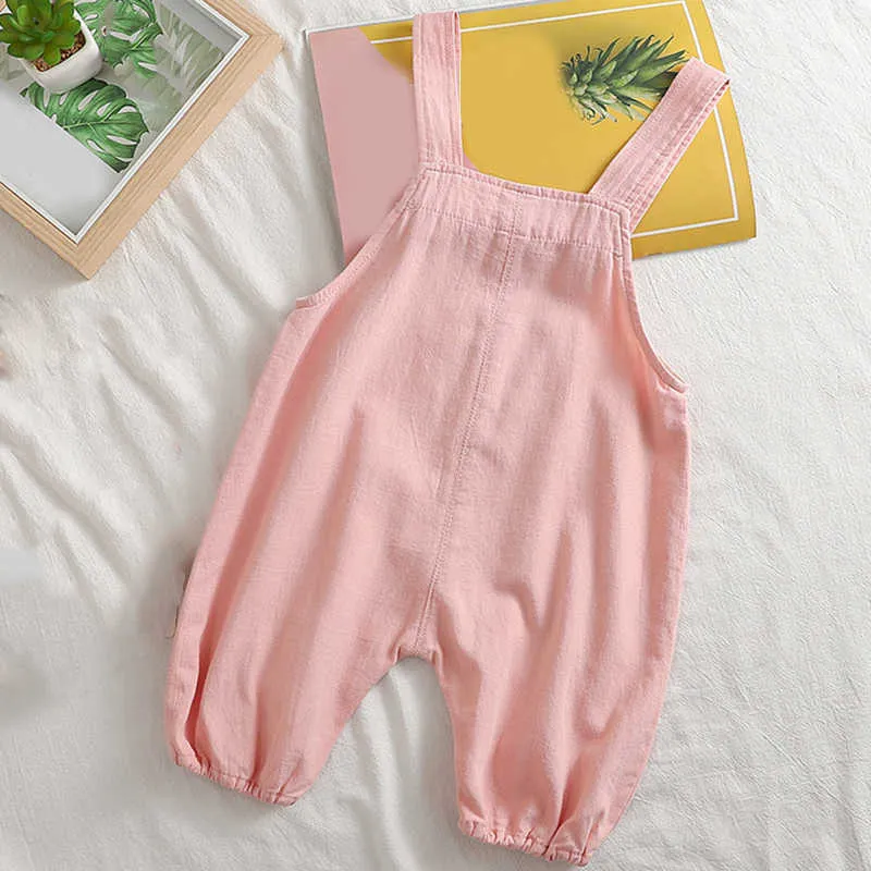 Zomer shorts Overalls en jumpsuits jongen broek baby meisje kleding peuter voor kinderen 210528