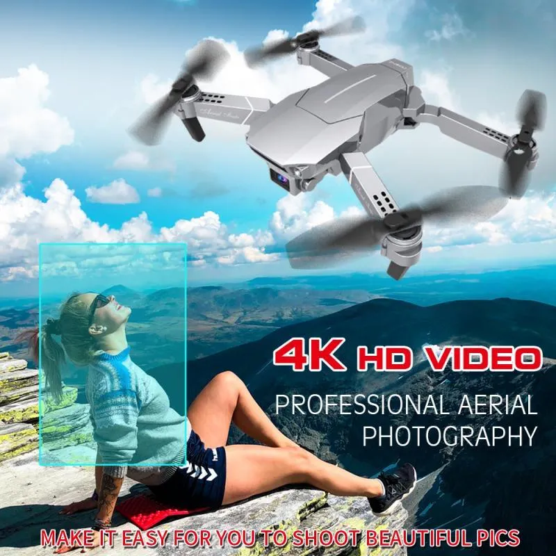 E98 Усовершенствованный срок службы батареи Aerial Professional HD складной беспроводной беспроводной WiFi камеры детские подарки