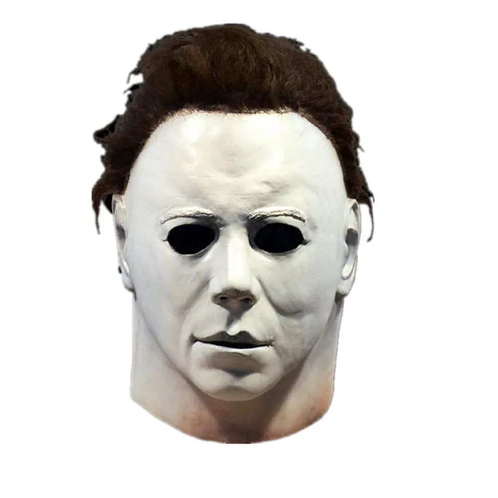 Cosmask Halloween Michael Myers Mask Truque ou Treat Studio Halloween Party Mike Mel White Head Head Latex Mask 2009294989060