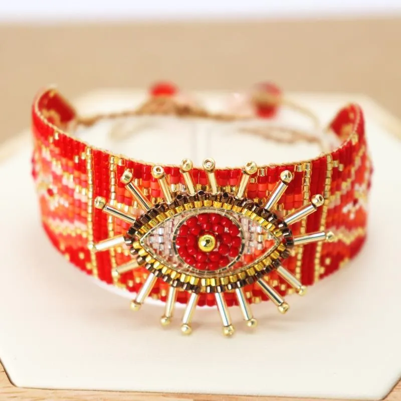 Женский браслет Zhongvi MIYUKI, турецкие браслеты от сглаза, Pulseras Mujer, 2021, женские ювелирные изделия, женские ткацкие бусины ручной работы249e