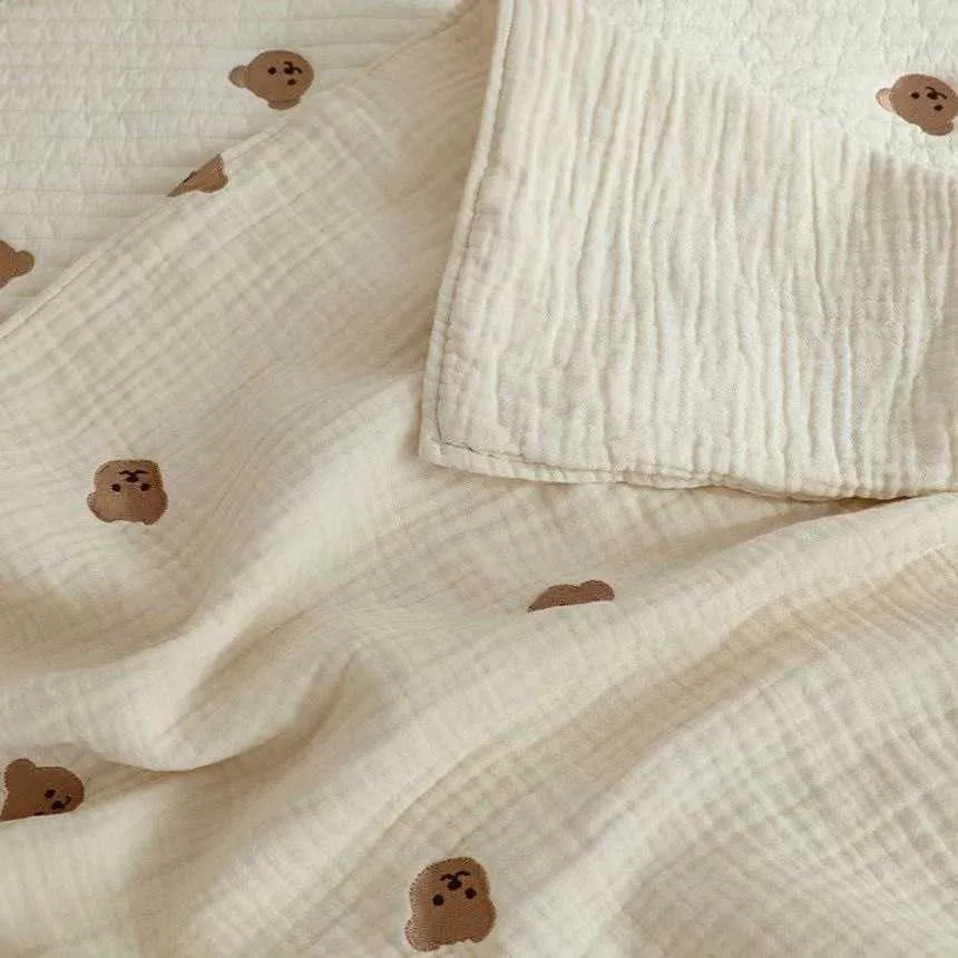 ベビーコットンカバーブランケット夏の薄いエアコンキルトの赤ちゃん女の子毛布の赤ちゃん男の子毛布210701