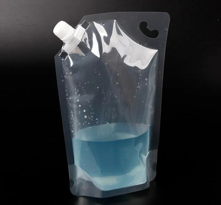 1000 ml 1 L Stand Up en plastique boisson emballage bec sac pochette pour boisson liquide jus lait café Water1215393