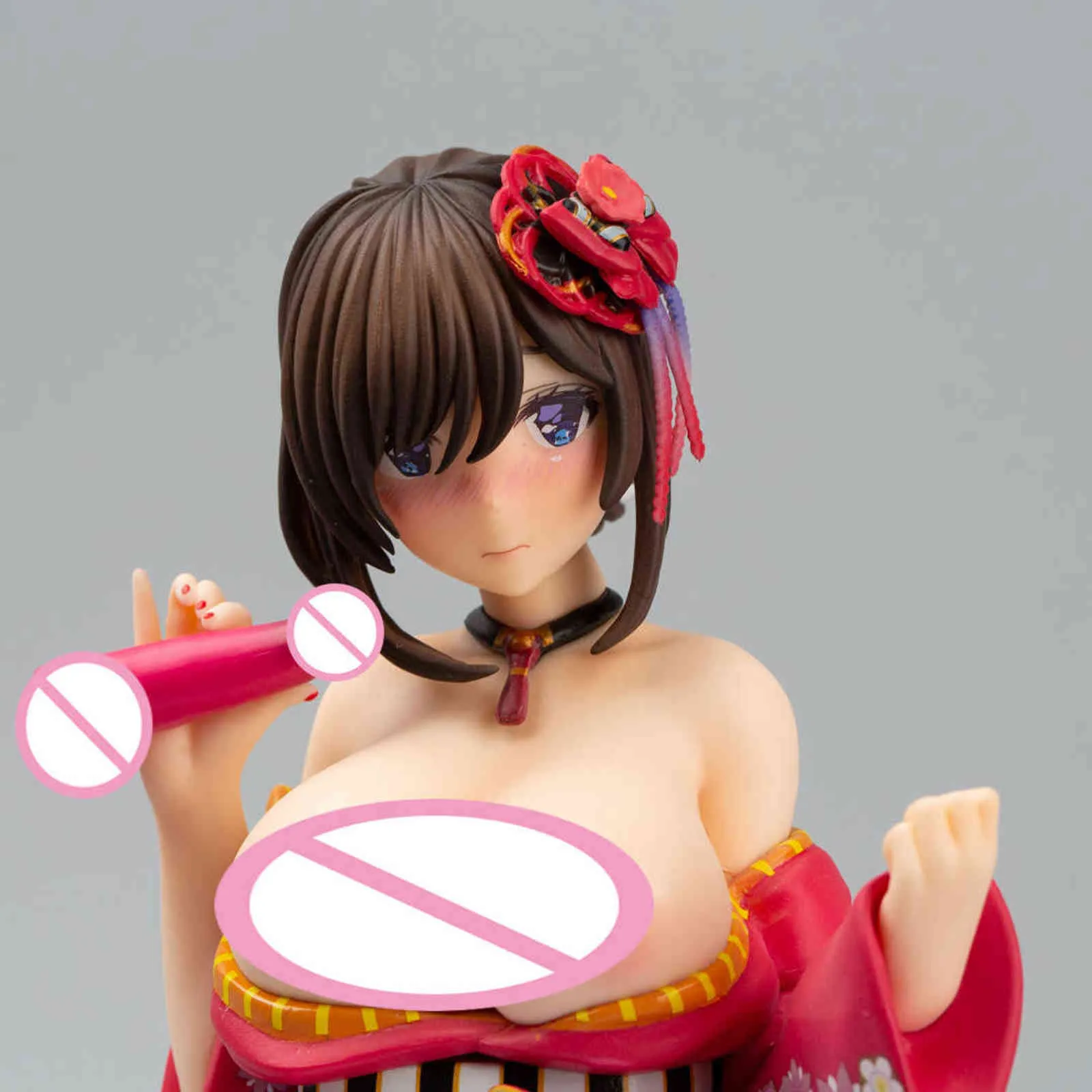 1/6 chat rose natif Mataro japonais Anime Kimono fille PVC figurine jouet 16 cm jeu Statue adulte à collectionner modèle poupée cadeau H1105