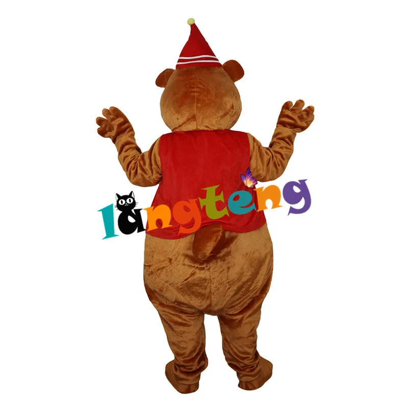 Maskottchen-Kostüme802 Braunbär-Maskottchen-Kostüm, Feiertags-Körper-Charakter-Outfits