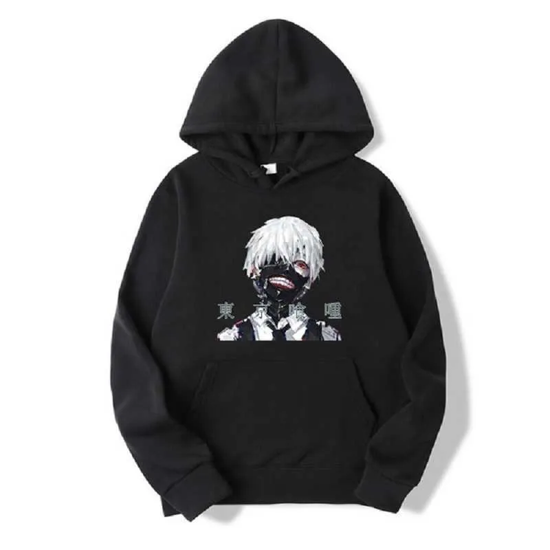 Tokyo Ghoul Anteiku Horror Imprimé Hoodies Cosy Tops Pulls Sweats À Capuche Y0816