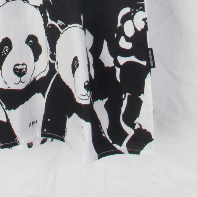 Bärenführer Lässige Frühlingskleider für Mädchen Herbst Mädchen Mode Cartoon Panda Kostüme Party Mode Kleidung für 2-7 Jahre 210708