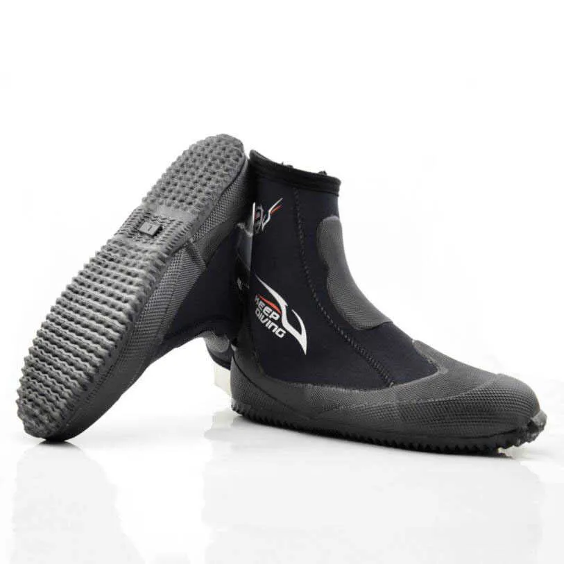 5MM Neoprene Scuba Diving Boots Water Shoes Vulcanization Winter