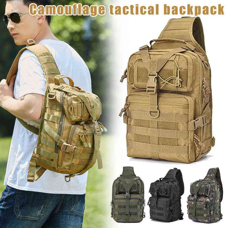 Étanche Oxford Camouflage Caméra Sac À Dos Messenger Sac À Bandoulière Sac De Poitrine Pour La Photographie Sur Le Terrain Voyage Camping Mochila G220308