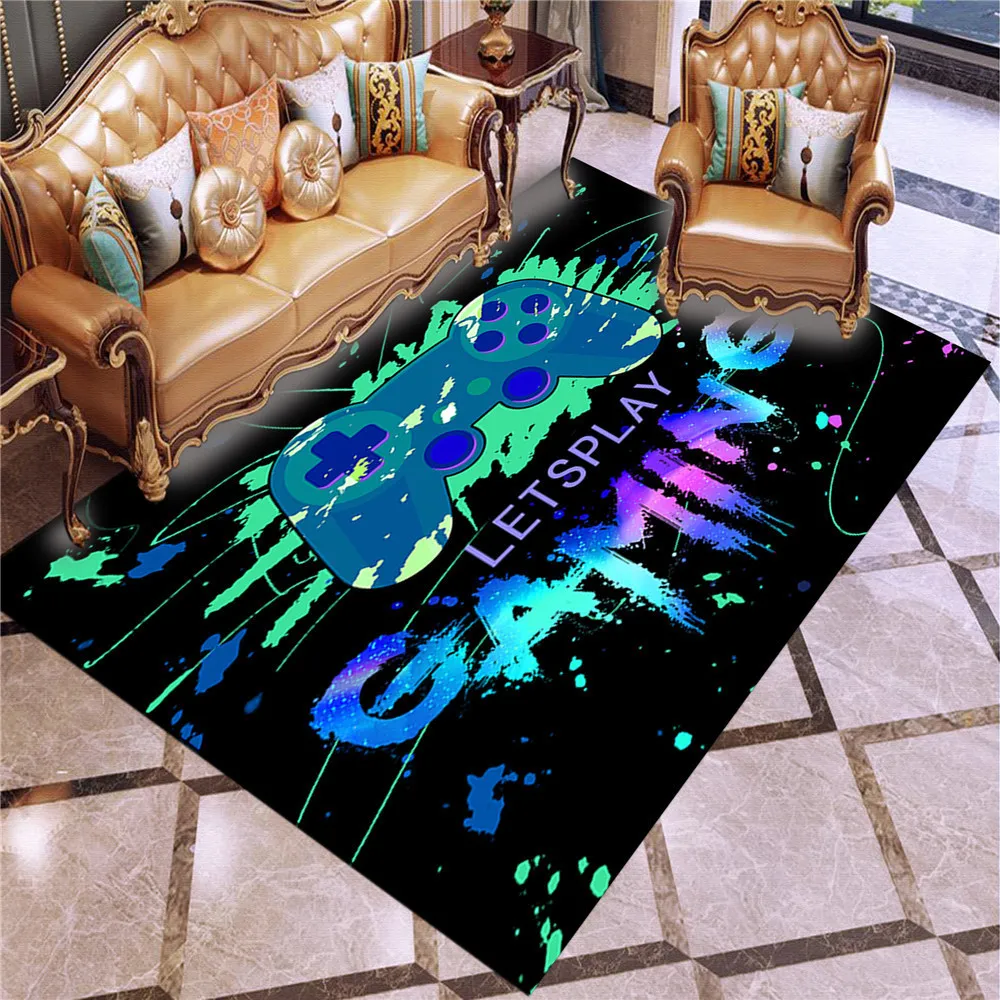 Tapis de dessin animé drôle jouant des tapis d'enfant tapis absorbants antidérapants pour salon sur mesure tapis de chambre à coucher décor 120x160cm 210301