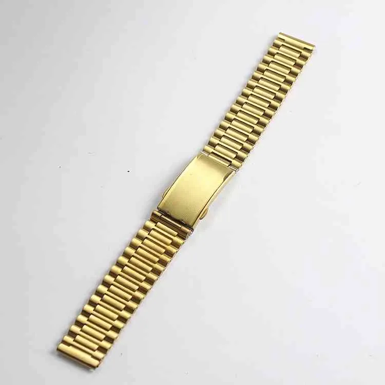 18 mm roestvrijstalen onderdelen bandband strap zilveren metalen armbanden horloge -accessoires voor rado288i