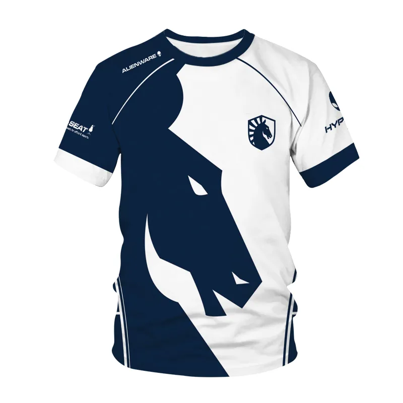 het Esports T-shirt Team Liquid Uniform Custom Horse Head Csgo Dota2 Unisex Shirt6093386