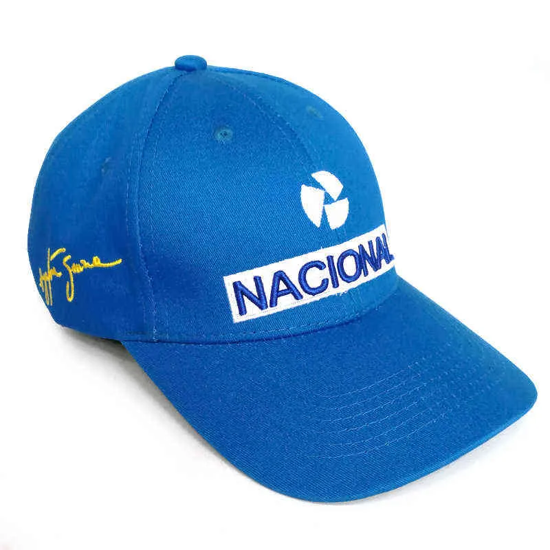 Ayrton Senna Baseball Cap Men Fashion Cool Embroidery Ayrton Senna Hats調整可能なコットンパパキャップH01052639