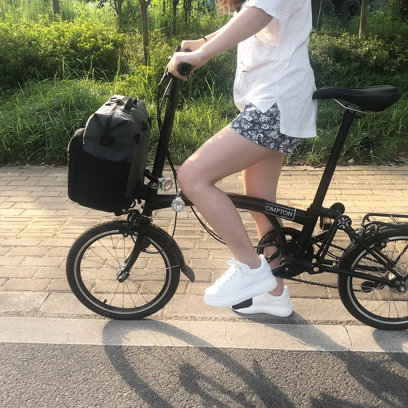 Twtopse Bike Cykel Backpack Bag för brompton Folding 3Sixty Regn Cover Shoulder Fit 3 Hål Tern Tillbehör 220222