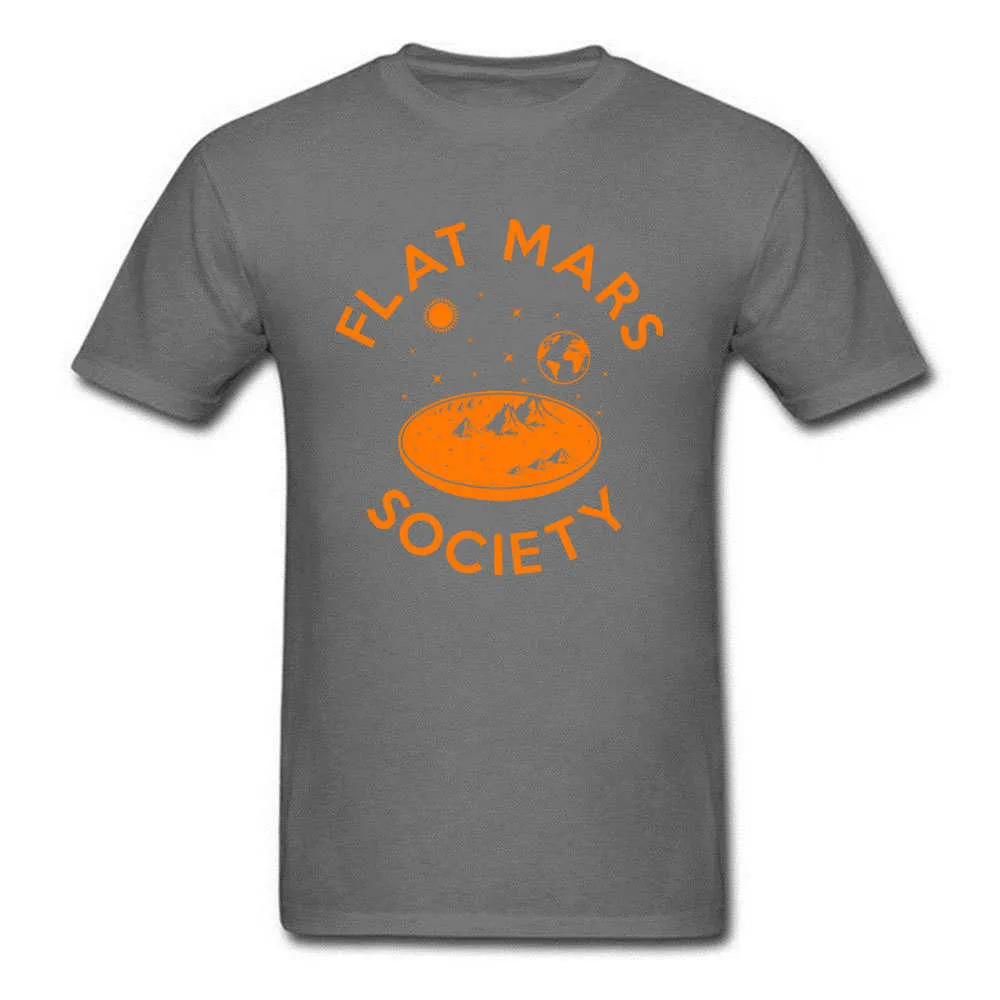Flat-mars-society19626928 Men Retro Custom Tops Tees Round Neck Fall 100% Cotton T Shirts Customized Short Sleeve Tee Shirt Flat-mars-society19626928 carbon