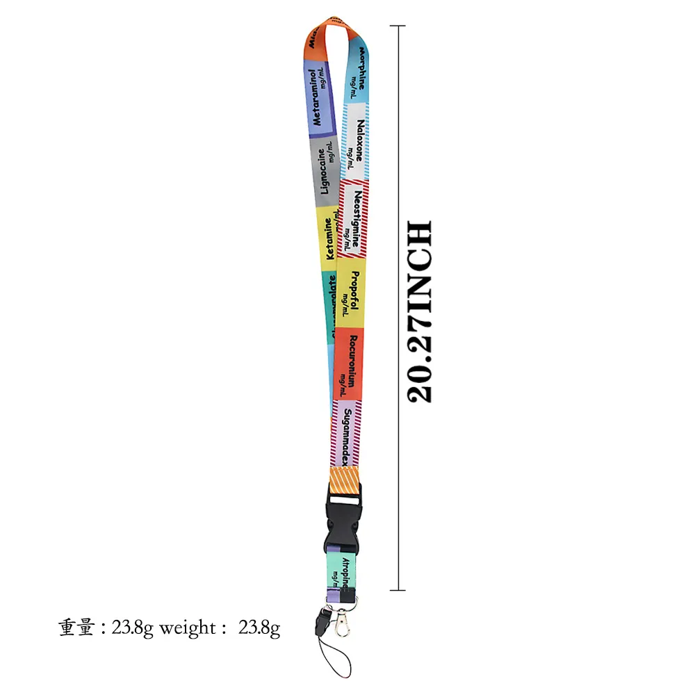 J2534 Cartoon Doctor Nurse Medical Order of Blood Draw Lanyard Gift for Nursing Clinicals And Student