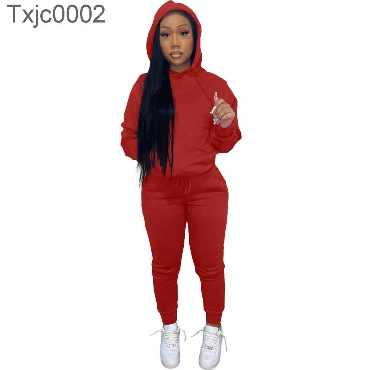 Tute da donna 2 pezzi Set Designer Casual Maglione a maniche lunghe Felpe con cappuccio Pullover Pantaloni sportivi Abiti autunno inverno SportSuit S-XXL i