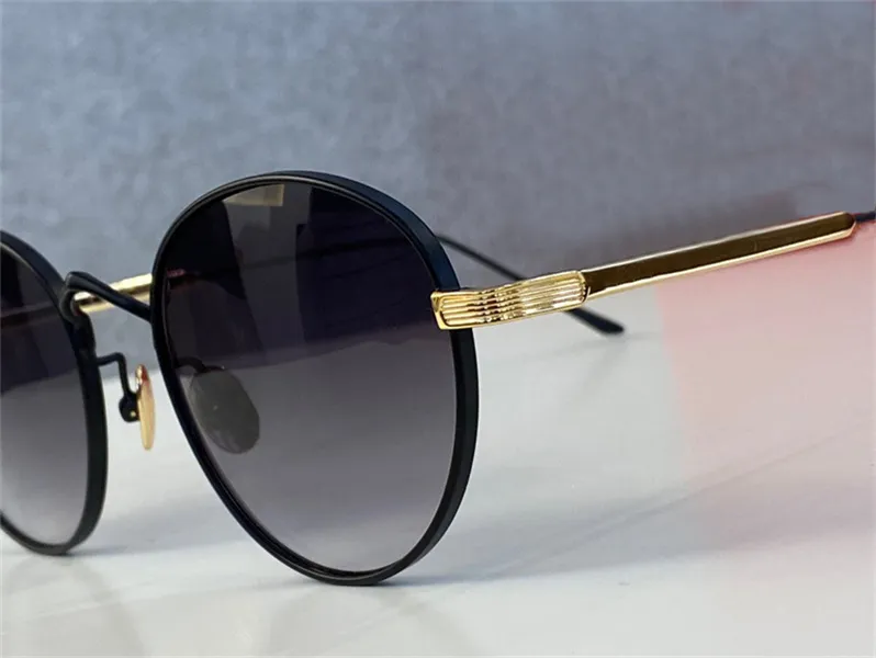 Neue Modedesign Sonnenbrille 0009s Retro Round K Gold Rahmen Trend Avantgarde-Schutz Eyewear UV 400 Top-Qualität mit BO2250