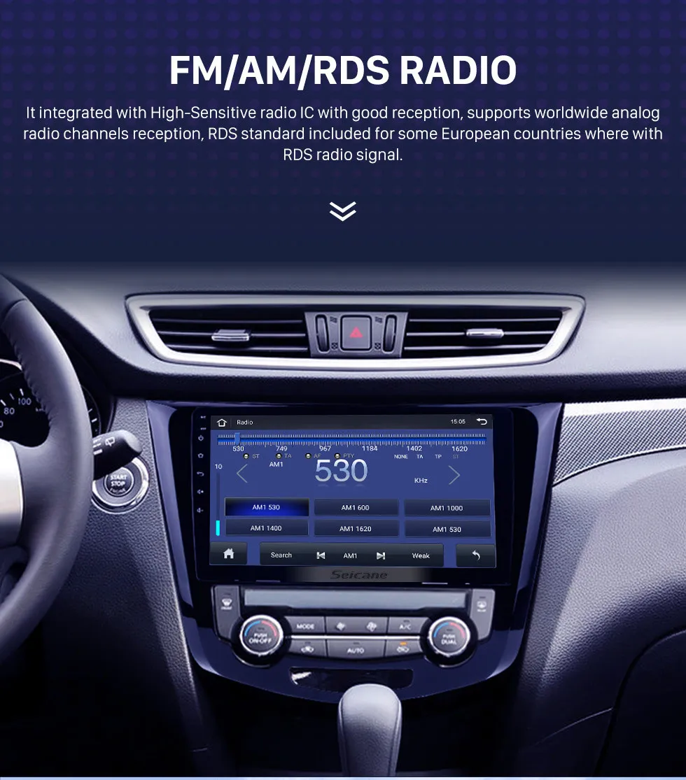 Car dvd Radio GPS Navi Lettore multimediale il 2013-2016 Nissan QashQai X-Trail Android 10.0 RAM 2 GB DSP QLED RDS