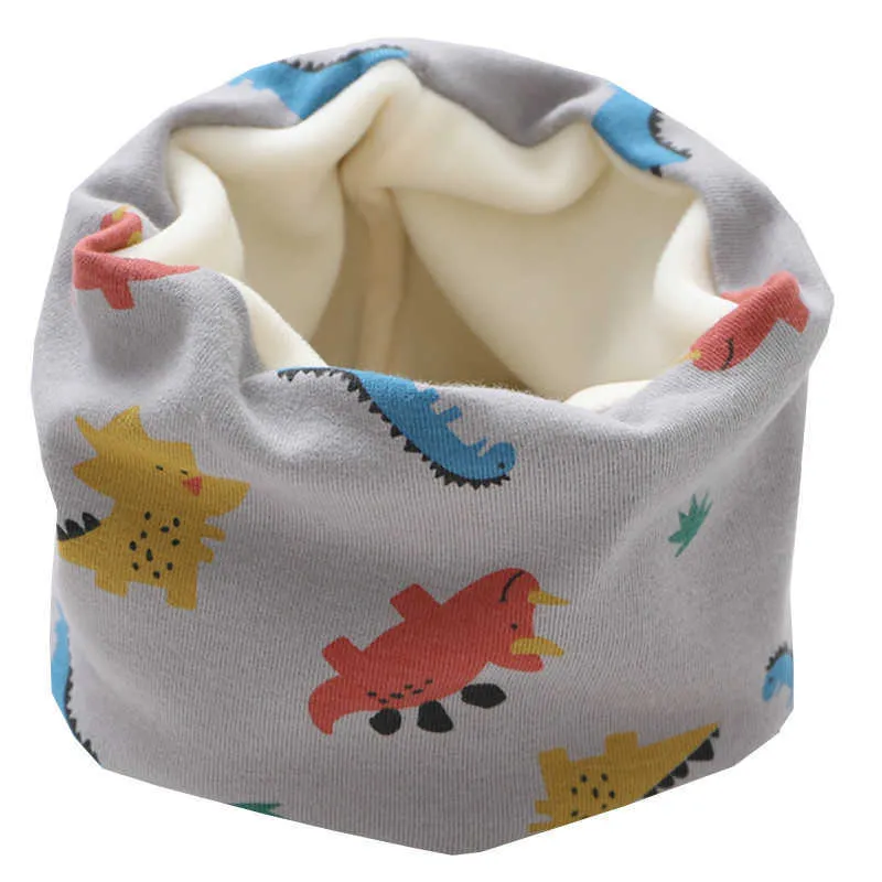 Autumn Winter Children Scarf Kids O-Ring Scarves Sticked Plush Boys Girls Neck Collar Warm Kids Neckerchief Children Bufandas H0923