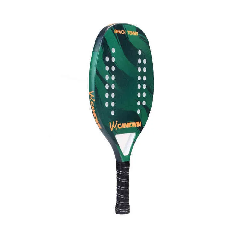 High Quality Carbon and Glass Fiber Beach Tennis Racket Soft Face Racquet with Protective Bag Cover 220105