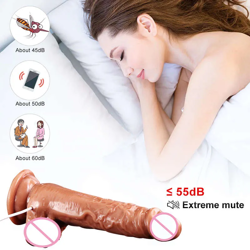 Neuheiten Automatischer Teleskop-Heizdildo-Vibrator G-Punkt-Massage Hug2876