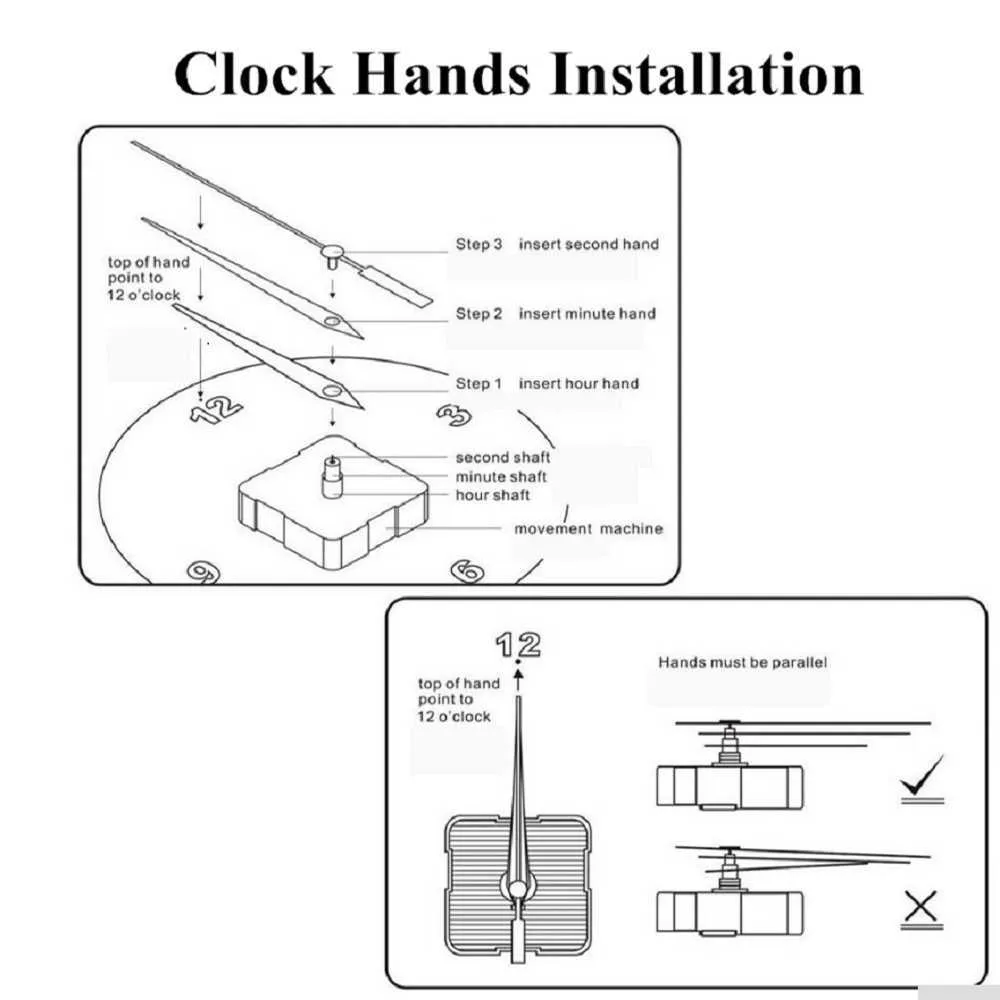 Grande horloge murale Quartz 3D DIY GRANDE COLLES DÉCORATIVES COLLES DE CUIE