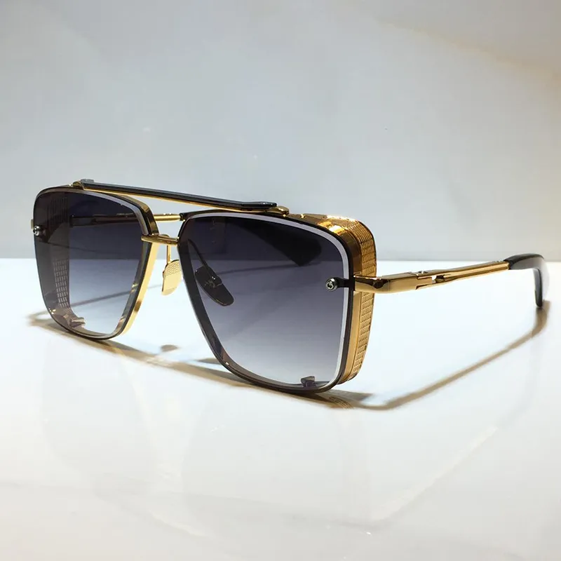 L EDITION M SIX sunglasses men metal vintage sunglasses fashion style square frameless UV 400 lens with case selling special m255L