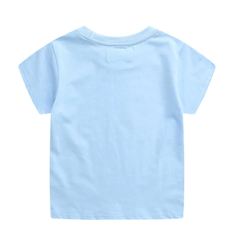 Прыжки метров верхний бренд Baby Boys T Рубашки для летних животных печати Продажа детских топов 210529