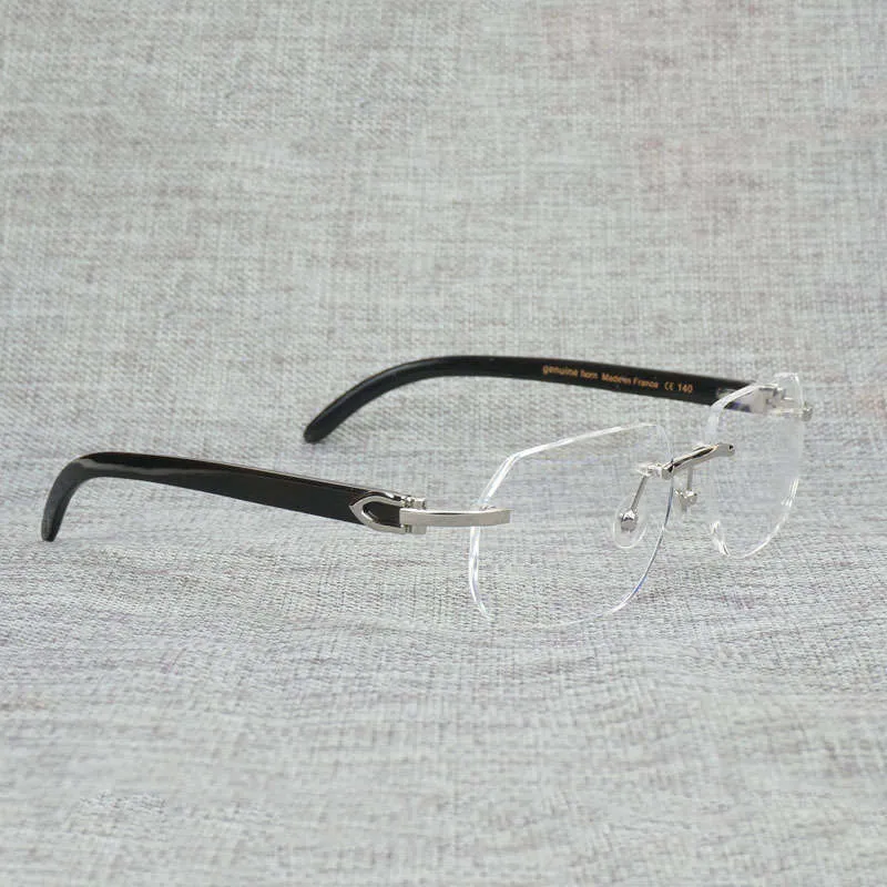 Doigt bois carré homme brillant Buffalo Buffalo Cadre en verre aléatoire pour les femmes Lire les yeux ovales optiques 9180239