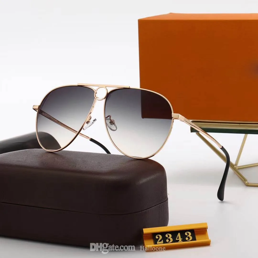 2022 Новые 2343 Модные солнцезащитные очки 5A качество для мужских женщин -дизайнерские дизайнерские бренды