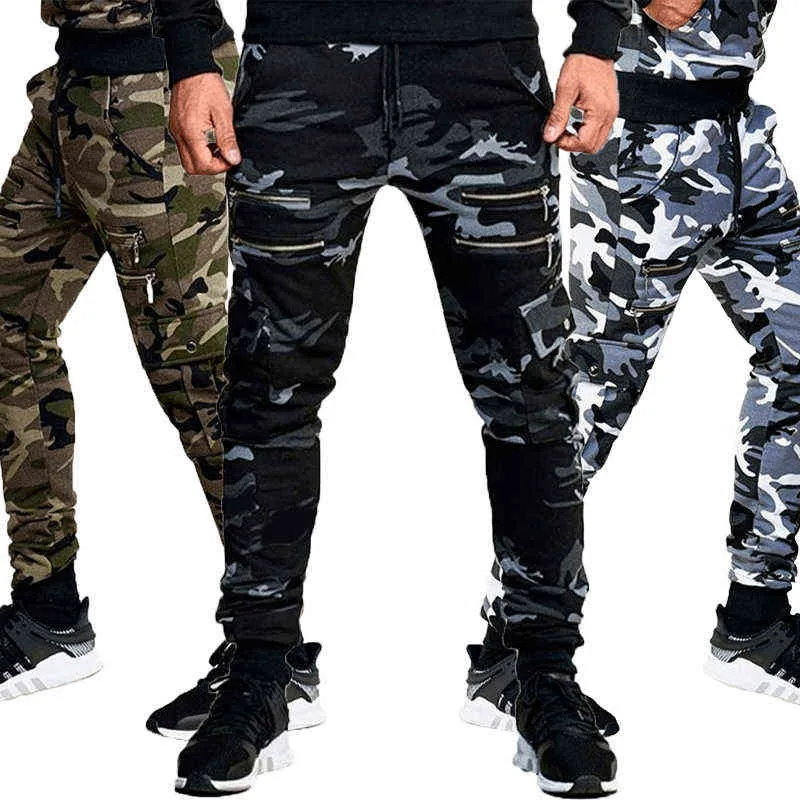 2021 Fashion Camo Hosen Neue männer Camouflage Overalls Jogger Hosen Jogginghose Hosen H1223
