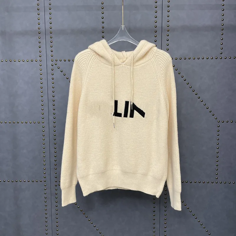 21 early autumn new + embroidered letter hooded Pullover Sweater couple tricolor