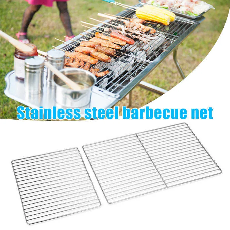 Barbecue BBQ Grillnetz Edelstahl Rack Grid Rost Ersatz für Camping DSS899 210724