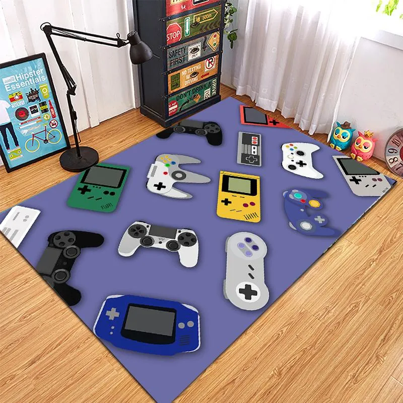 Dywany 2021 Cartoon Tapete Gamer Area Rugs Anti-Slip Mlowe do mycia do studium salonu sypialnia dla dzieci grającego mat301p