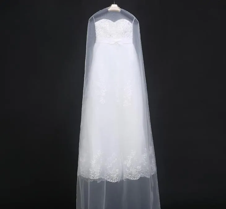 Aufbewahrungsbeutel 50 Stück hochwertige transparente Hochzeitskleid-Staubschutzhülle aus weichem Tüll, Kleidungsstück, Brautkleid, Netzgarnbeutel, 160 cm, 180 cm, 244 Stück