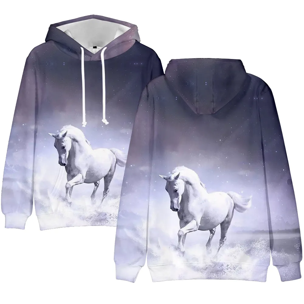 Popüler Horse 3d Baskı Hoodies Boysgirls Sweatshirts Equus Caballus 3D Hoodie Sweatshirts Erkek Pulluk Ceketleri Yeni Tasarım At1684401