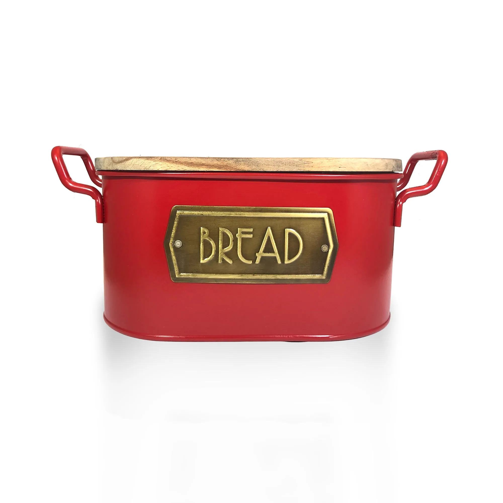 Bread Box, With Wood Lid And Cutting Board Storage, Bin Keeper Food Kitchen Container Galvanized 210315